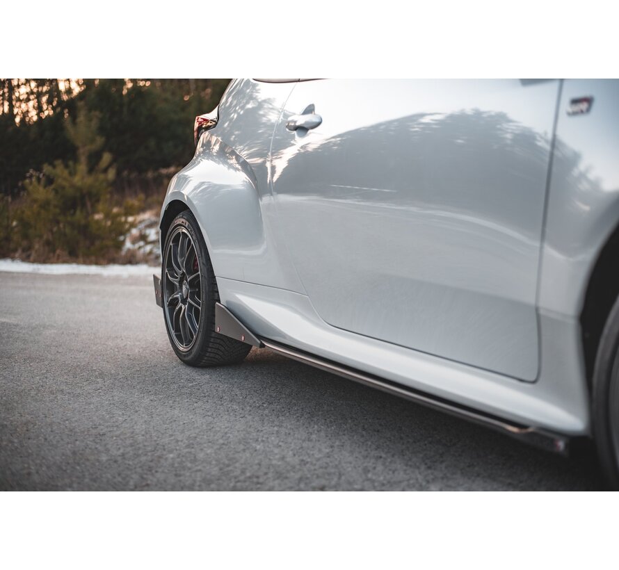 Maxton Design Side Skirts Diffusers V.2 + Flaps Toyota GR Yaris Mk4