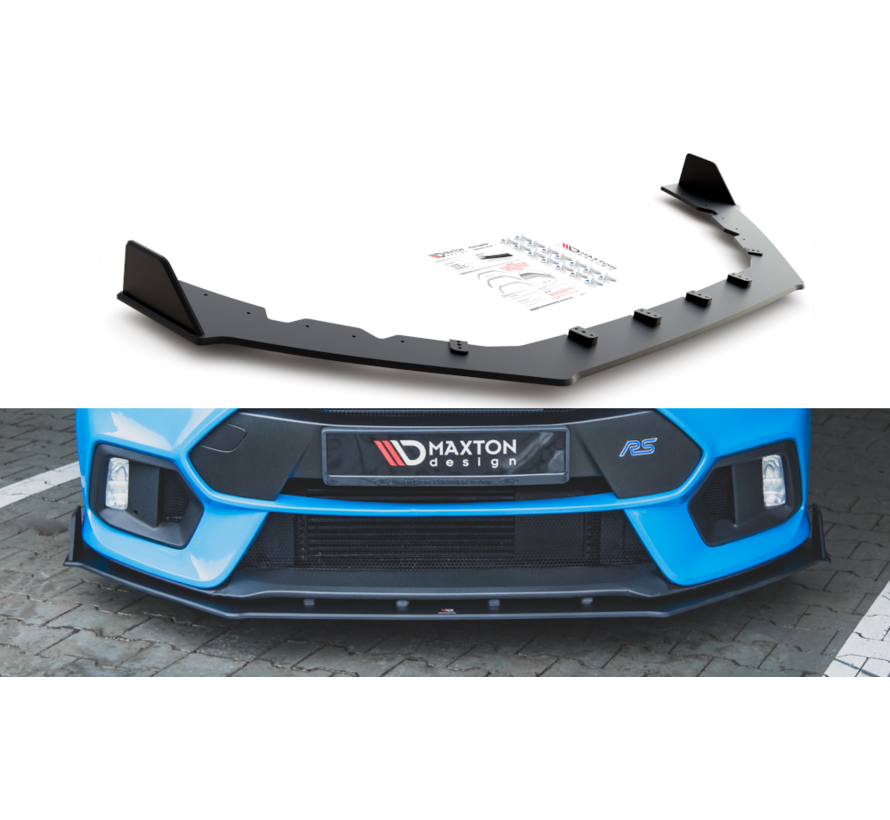 Maxton Design Racing Durability Front Splitter V.2 Ford Focus RS Mk3