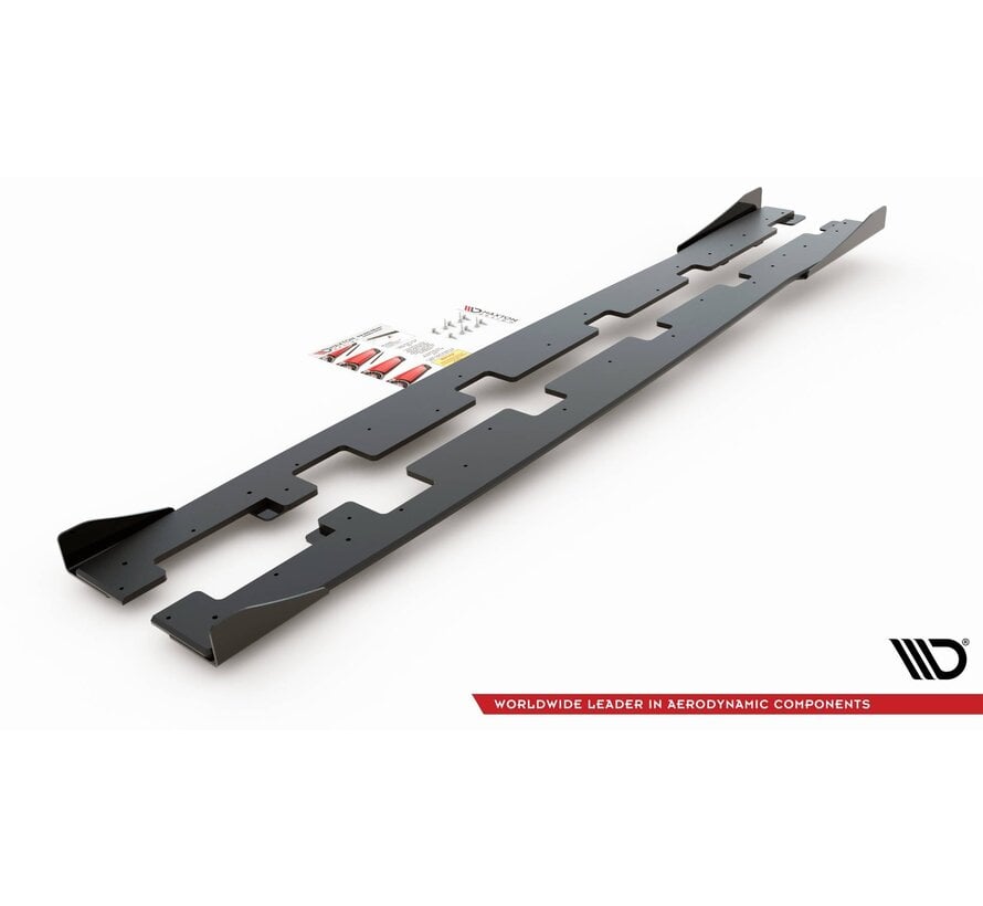 Maxton Design Racing Durability Side Skirts Diffusers + Flaps Ford Focus RS Mk3