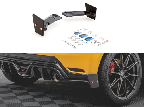Maxton Design Maxton Design Rear Side Splitters + Flaps V.4 Toyota GR Yaris Mk4