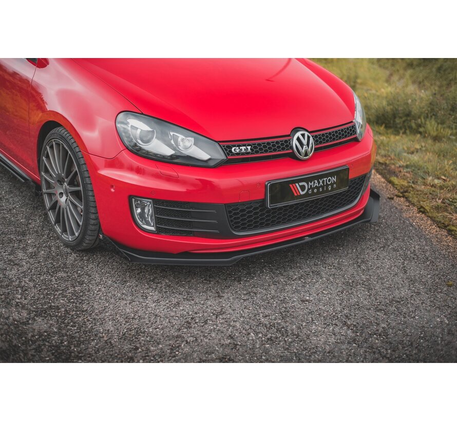 Maxton Design Racing Durability Front Splitter V.3 + Flaps Volkswagen Golf GTI Mk6