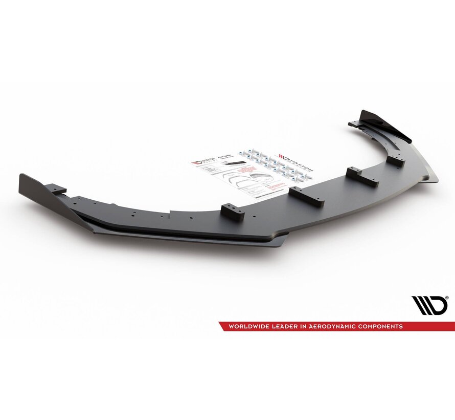 Maxton Design Racing Durability Front Splitter V.3 + Flaps Volkswagen Golf GTI Mk6