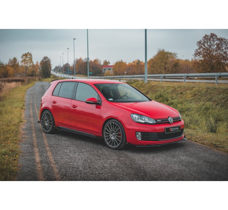 Maxton Design Racing Durability Side Skirts Diffusers + Flaps Volkswagen Golf GTI Mk6