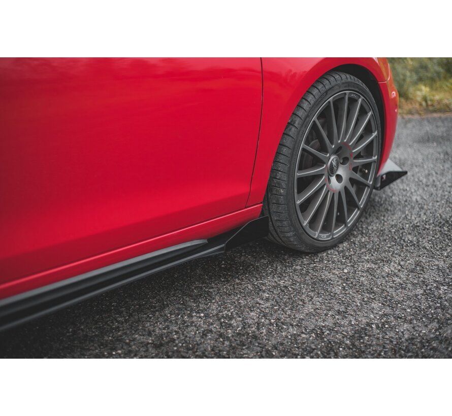Maxton Design Racing Durability Side Skirts Diffusers + Flaps Volkswagen Golf GTI Mk6