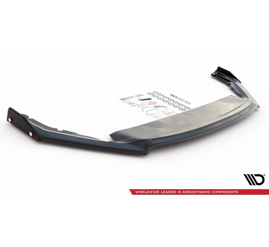 Maxton Design Front Splitter V.2 + Flaps Skoda Octavia RS Mk4