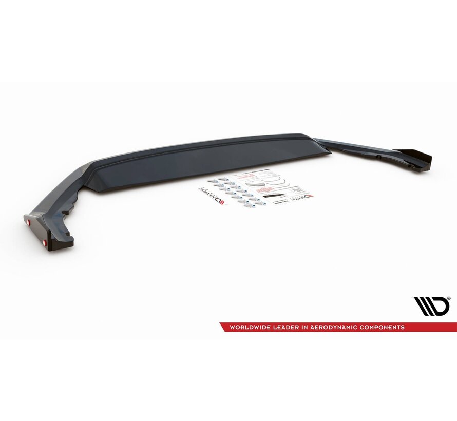 Maxton Design Front Splitter V.2 + Flaps Skoda Octavia RS Mk4