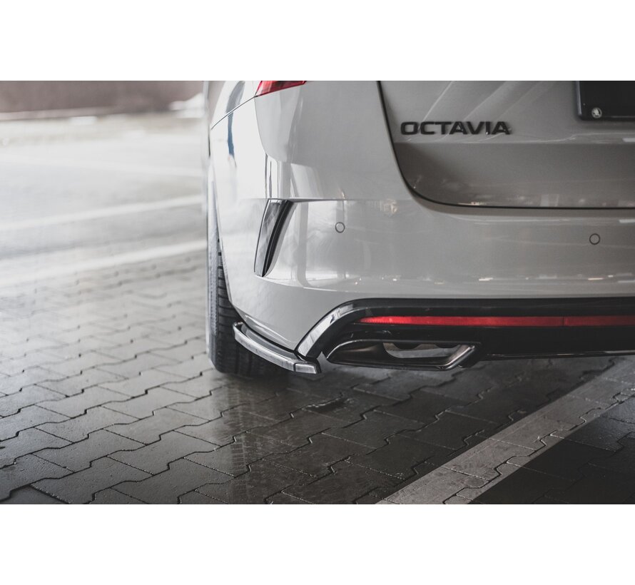 Maxton Design Rear Side Splitters V.1 Skoda Octavia RS Mk4