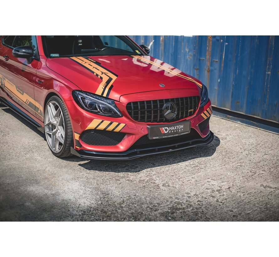 Maxton Design Racing Durability Front Splitter + Flaps Mercedes - AMG C43 Coupe C205