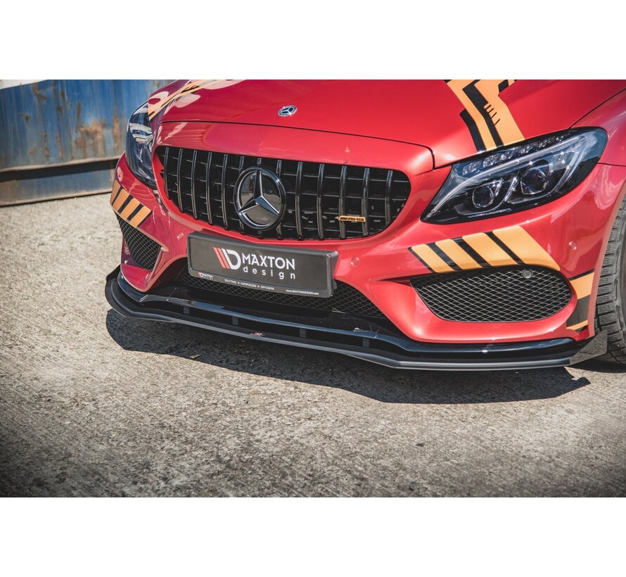 Maxton Design Racing Durability Front Splitter + Flaps Mercedes - AMG C43 Coupe C205