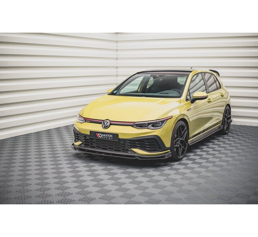 Maxton Design Front Splitter V.1 + Flaps Volkswagen Golf 8 GTI Clubsport