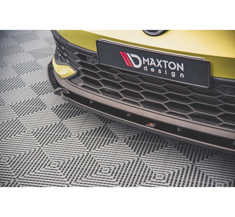 Maxton Design Front Splitter V.1 + Flaps Volkswagen Golf 8 GTI Clubsport
