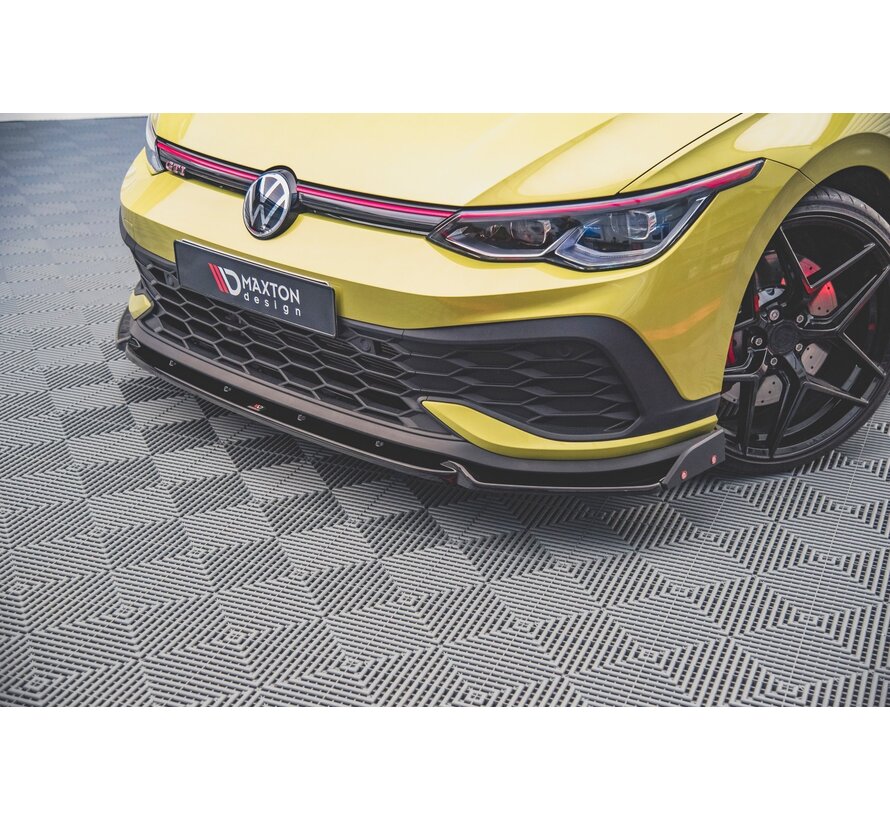 Maxton Design Front Splitter V.1 + Flaps Volkswagen Golf 8 GTI Clubsport