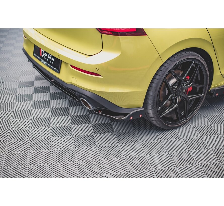 Maxton Design Rear Side Splitters V.1 + Flaps Volkswagen Golf 8 GTI Clubsport