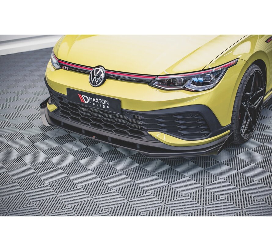 Maxton Design Racing Durability Front Splitter + Flaps Volkswagen Golf 8 GTI Clubsport