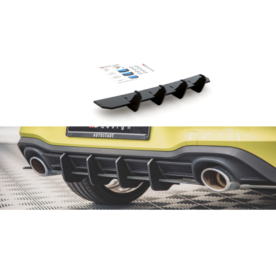 Maxton Design Racing Durability Rear Diffuser V.1 Volkswagen Golf 8 GTI  Clubsport