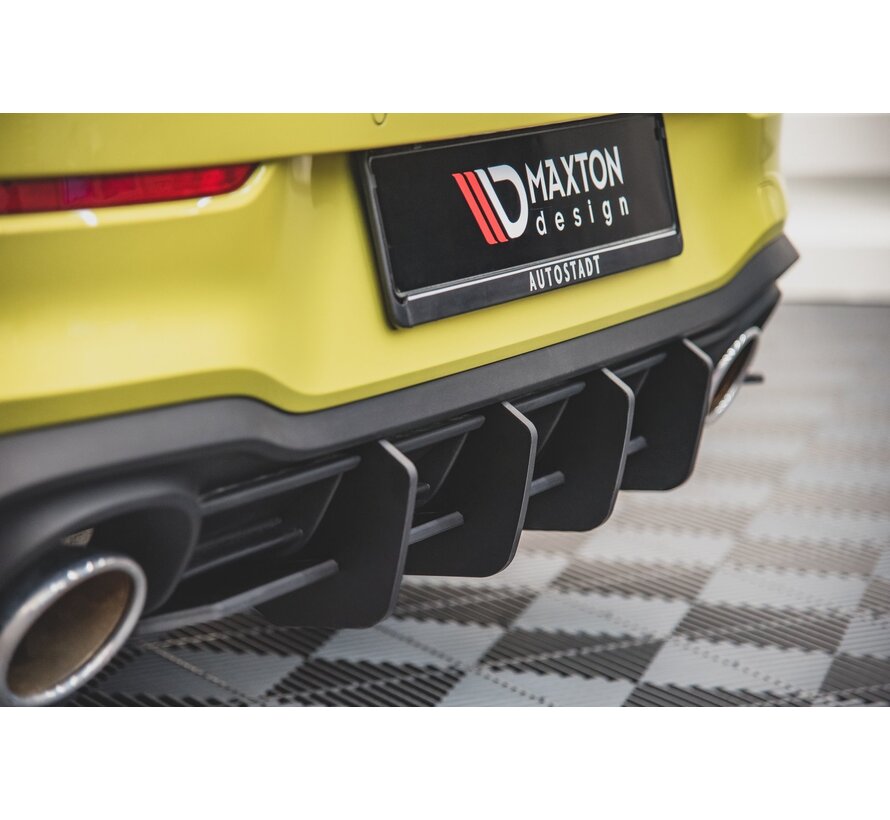 Maxton Design Racing Durability Rear Diffuser V.1 Volkswagen Golf 8 GTI  Clubsport