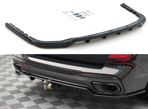Maxton Design Maxton Design Central Rear Splitter (with vertical bars) BMW X7 M G07