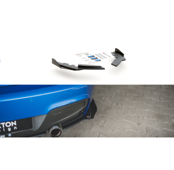 Maxton Design Maxton Design Racing Durability Rear Side Splitters + Flaps BMW M135i F20