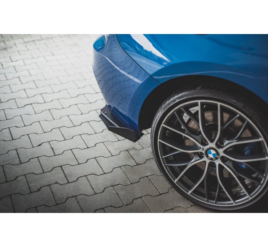 Maxton Design Racing Durability Rear Side Splitters + Flaps BMW M135i F20