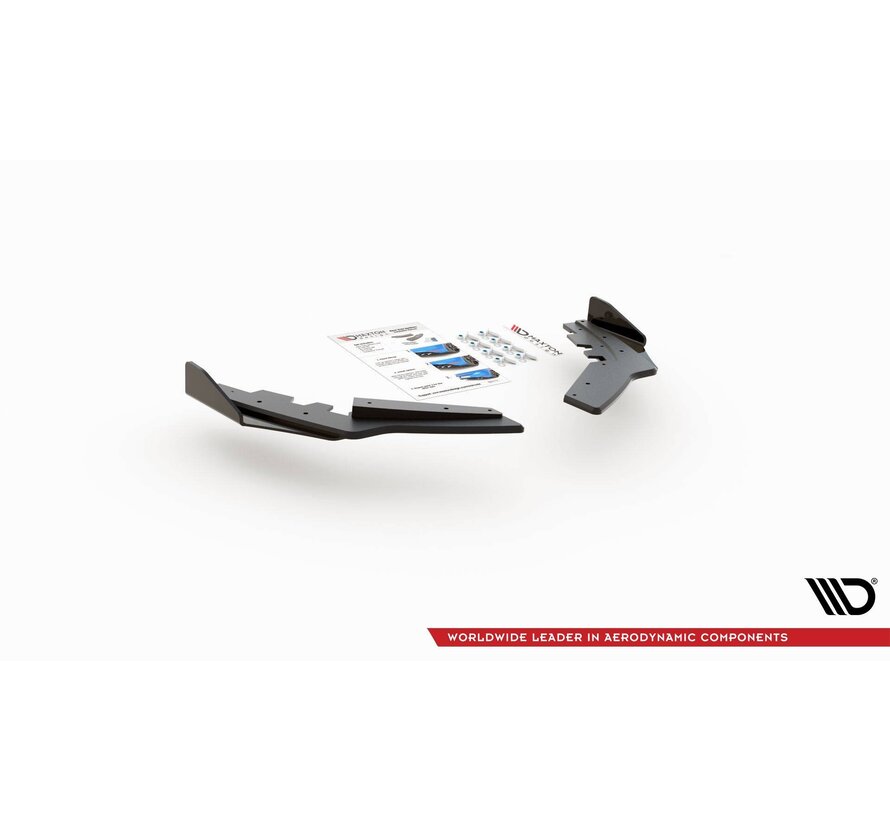 Maxton Design Racing Durability Rear Side Splitters + Flaps BMW M135i F20