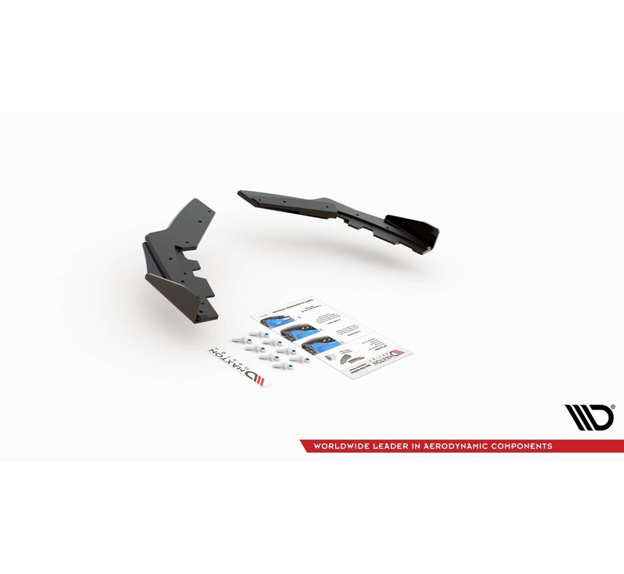 Maxton Design Racing Durability Rear Side Splitters + Flaps BMW M135i F20