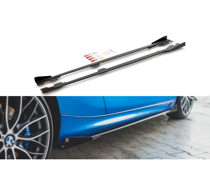 Maxton Design Racing Durability Side Skirts Diffusers + Flaps BMW 1 F21 M135i / M140i / M-Pack