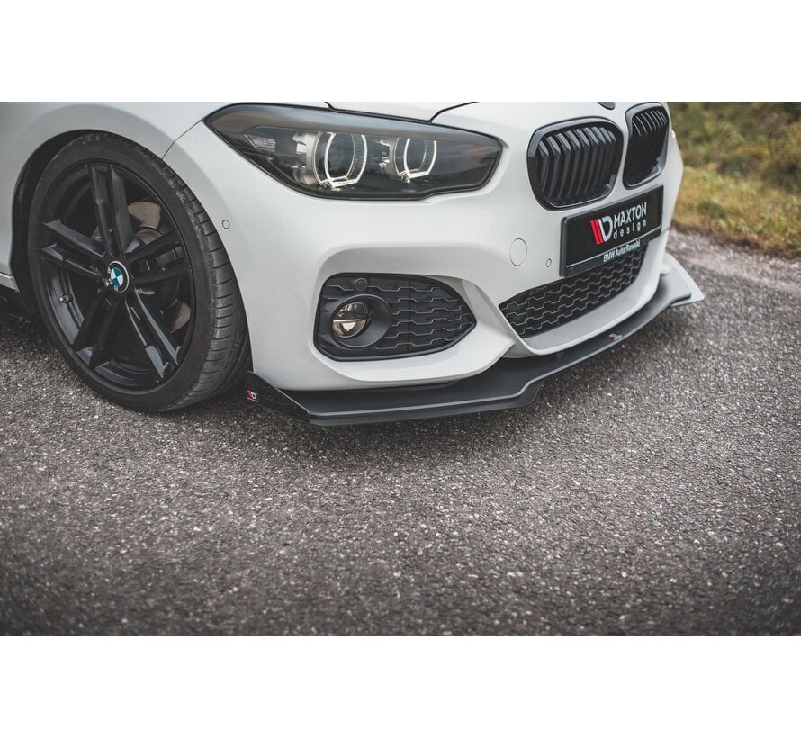 Maxton Design Racing Durability Front Splitter V.3 + Flaps for BMW 1 F20 M-Pack Facelift / M140i