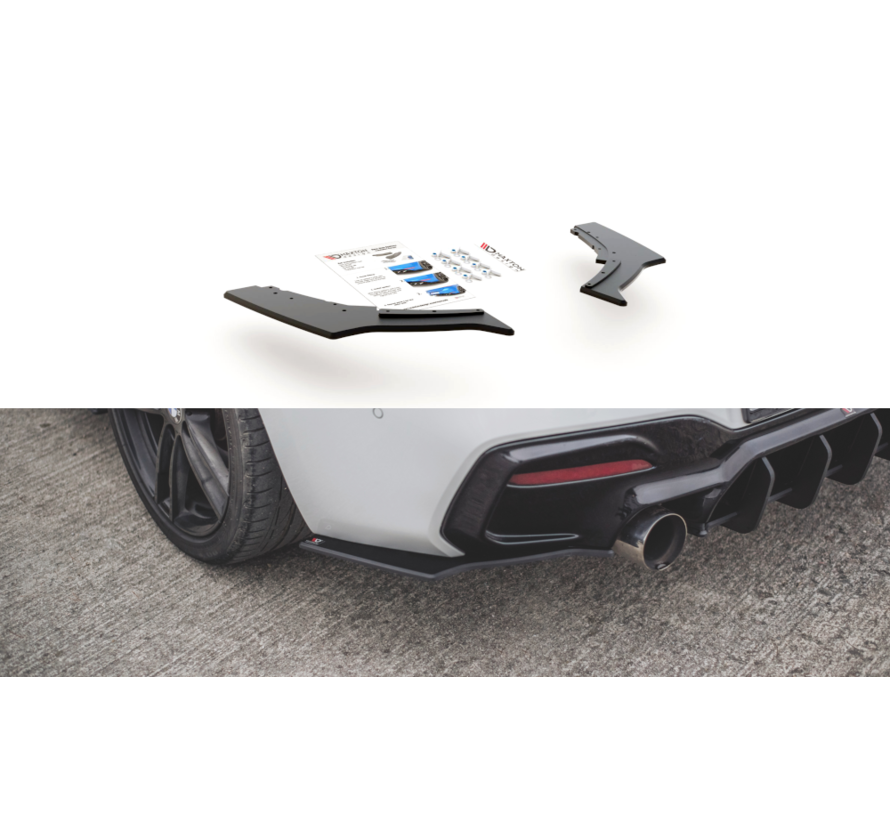 Maxton Design Racing Durability Rear Side Splitters V.3 for BMW 1 F20 M140i
