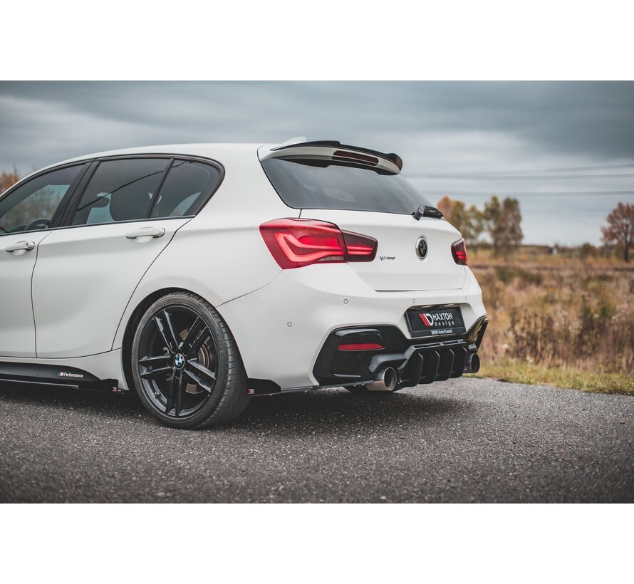 Maxton Design Racing Durability Rear Side Splitters V.3 + Flaps for BMW 1 F20 M140i