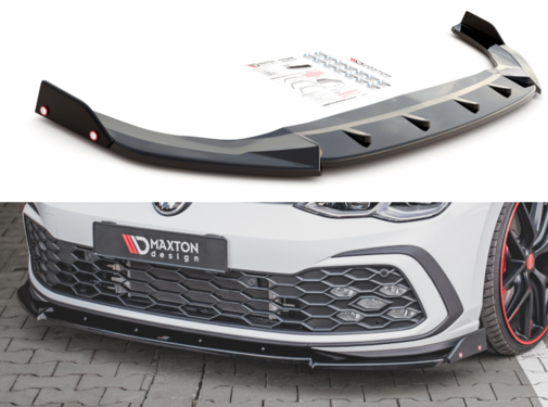 Maxton Design Maxton Design Front Splitter V.3 + Flaps Volkswagen Golf 8 GTI