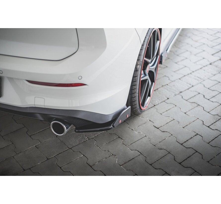 Maxton Design Rear Side Splitters V.2 + Flaps Volkswagen Golf 8 GTI