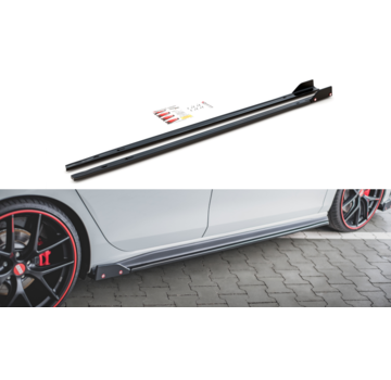 Maxton Design Maxton Design Side Skirts Diffusers V.2 + Flaps Volkswagen Golf 8 GTI / GTI Clubsport