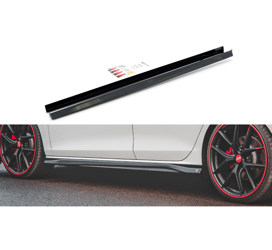 Maxton Design Side Skirts Diffusers V.3 Volkswagen Golf 8 GTI