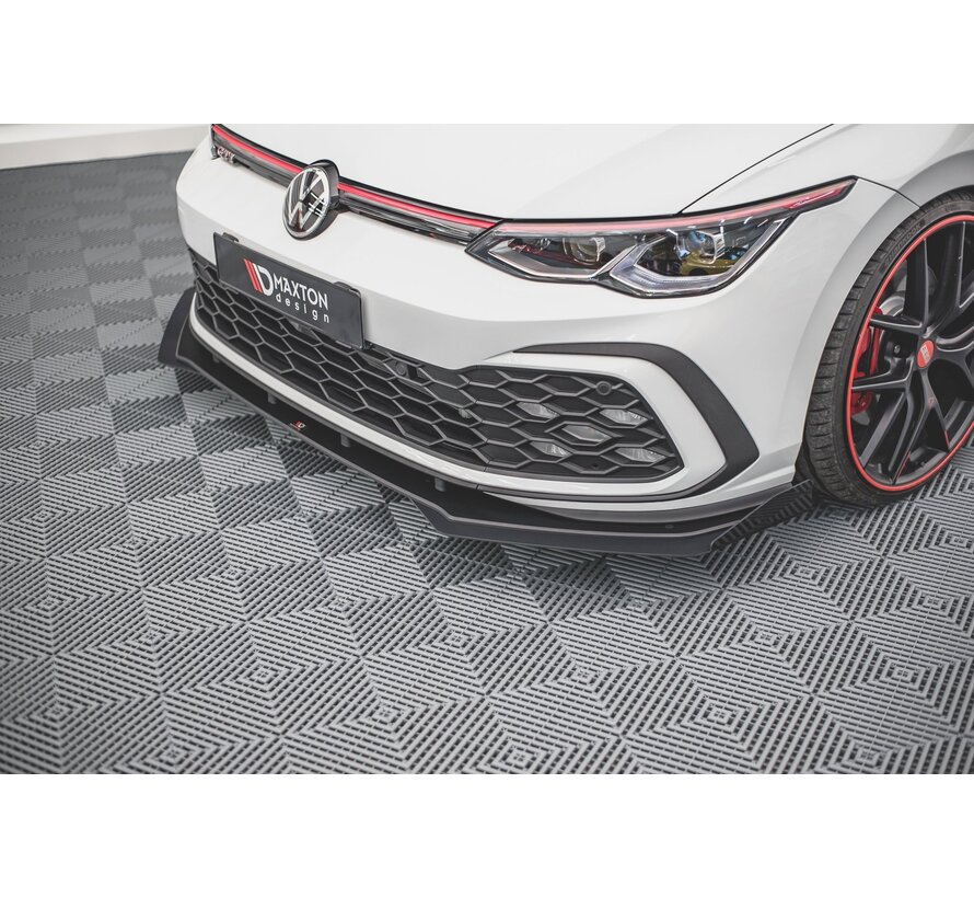 Maxton Design Racing Durability Front Splitter + Flaps Volkswagen Golf 8 GTI