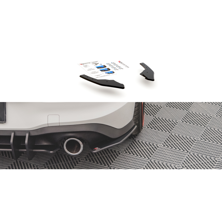 Maxton Design Racing Durability Rear Side Splitters Volkswagen Golf 8 GTI
