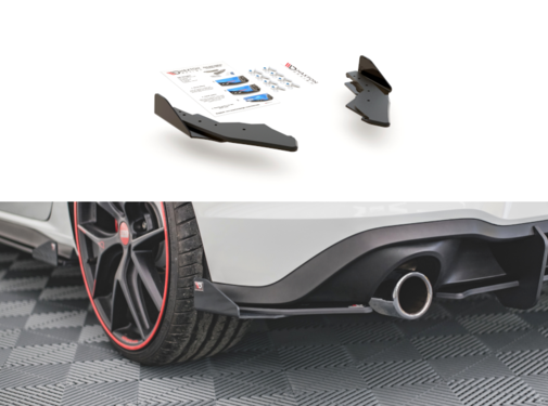 Maxton Design Maxton Design Racing Durability Rear Side Splitters + Flaps Volkswagen Golf 8 GTI