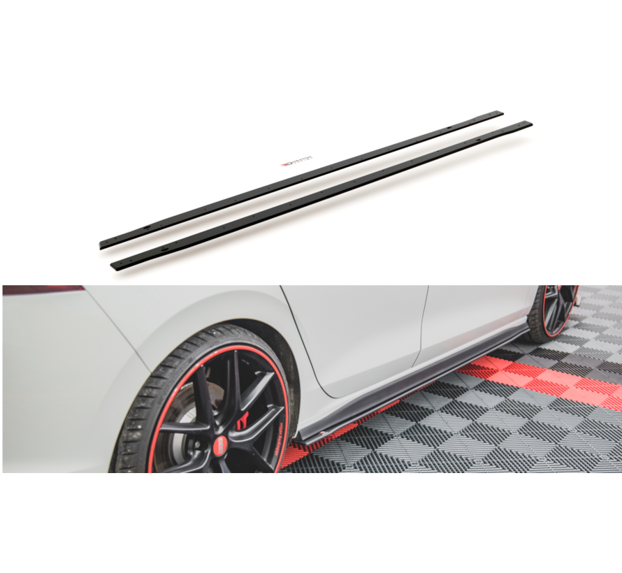 Maxton Design Racing Durability Side Skirts Diffusers Volkswagen Golf 8 GTI / GTI Clubsport
