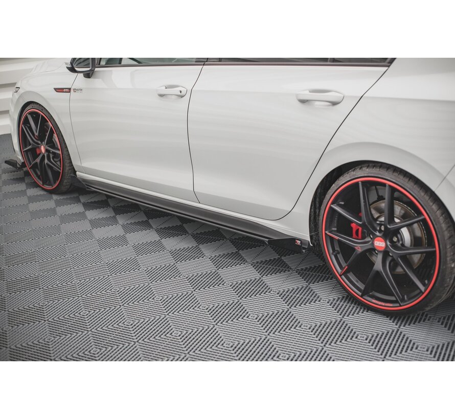 Maxton Design Racing Durability Side Skirts Diffusers + Flaps Volkswagen Golf 8 GTI / GTI Clubsport