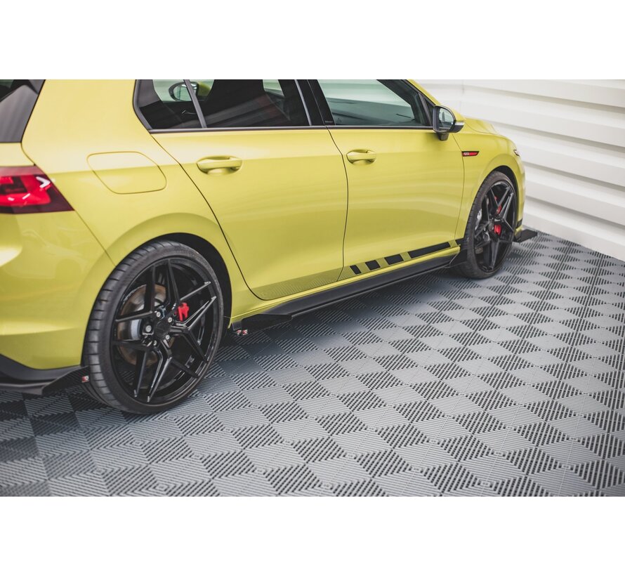 Maxton Design Racing Durability Side Skirts Diffusers + Flaps Volkswagen Golf 8 GTI / GTI Clubsport