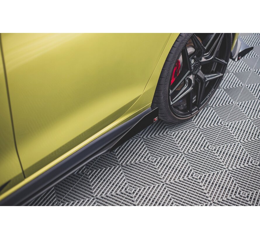 Maxton Design Racing Durability Side Skirts Diffusers + Flaps Volkswagen Golf 8 GTI / GTI Clubsport