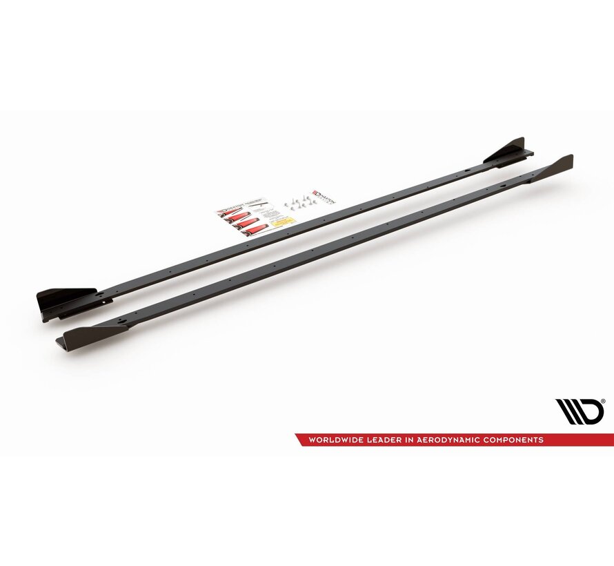 Maxton Design Racing Durability Side Skirts Diffusers + Flaps Volkswagen Golf 8 GTI / GTI Clubsport