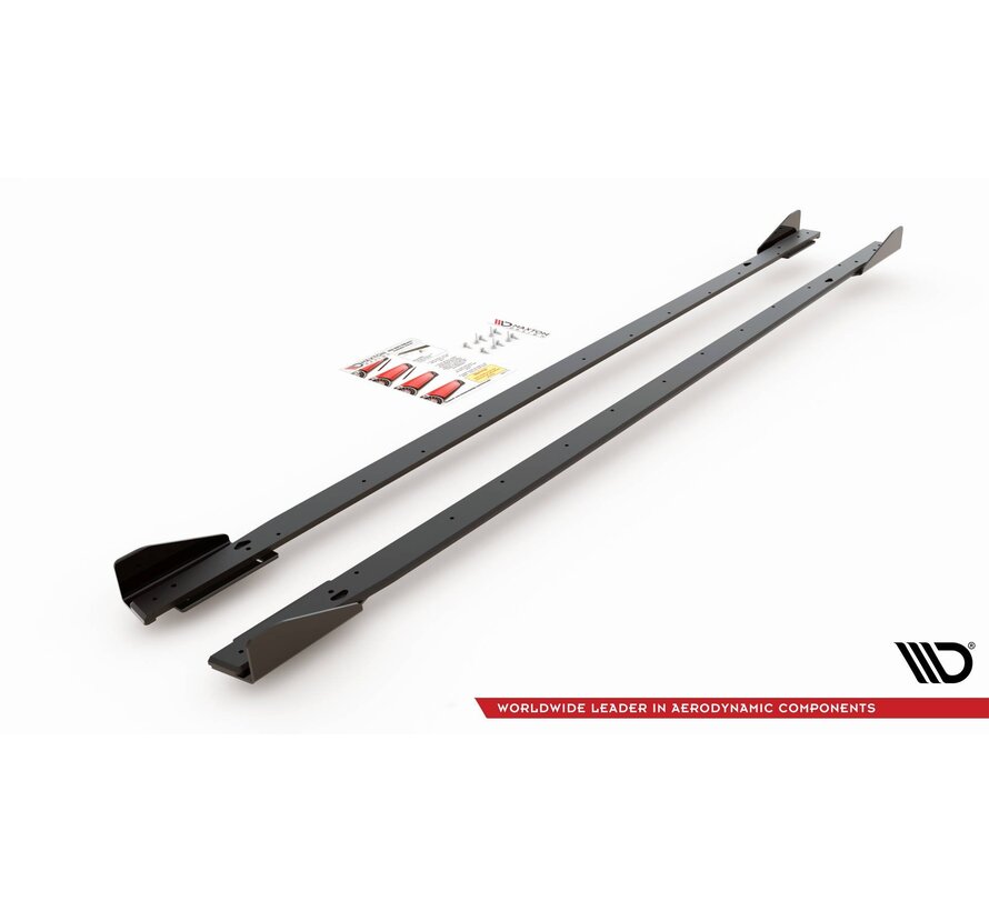 Maxton Design Racing Durability Side Skirts Diffusers + Flaps Volkswagen Golf 8 GTI / GTI Clubsport
