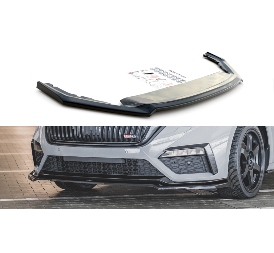 Maxton Design Front Splitter V.4 Skoda Octavia RS Mk4