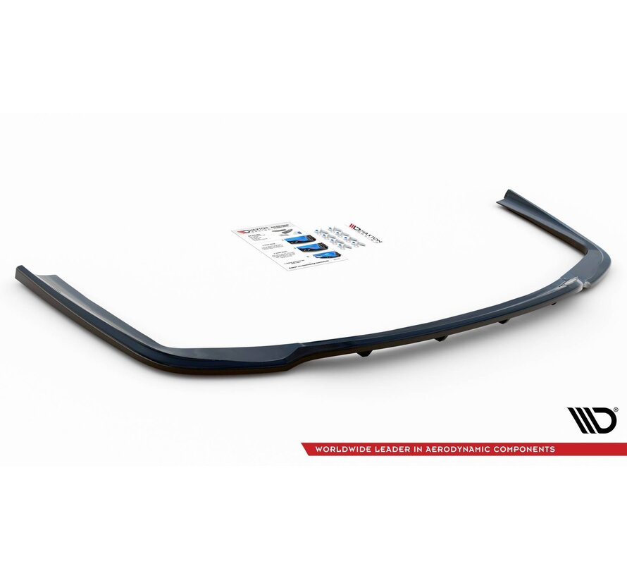 Maxton Design Central Rear Splitter (with vertical bars) for BMW 7 M-Pack G11