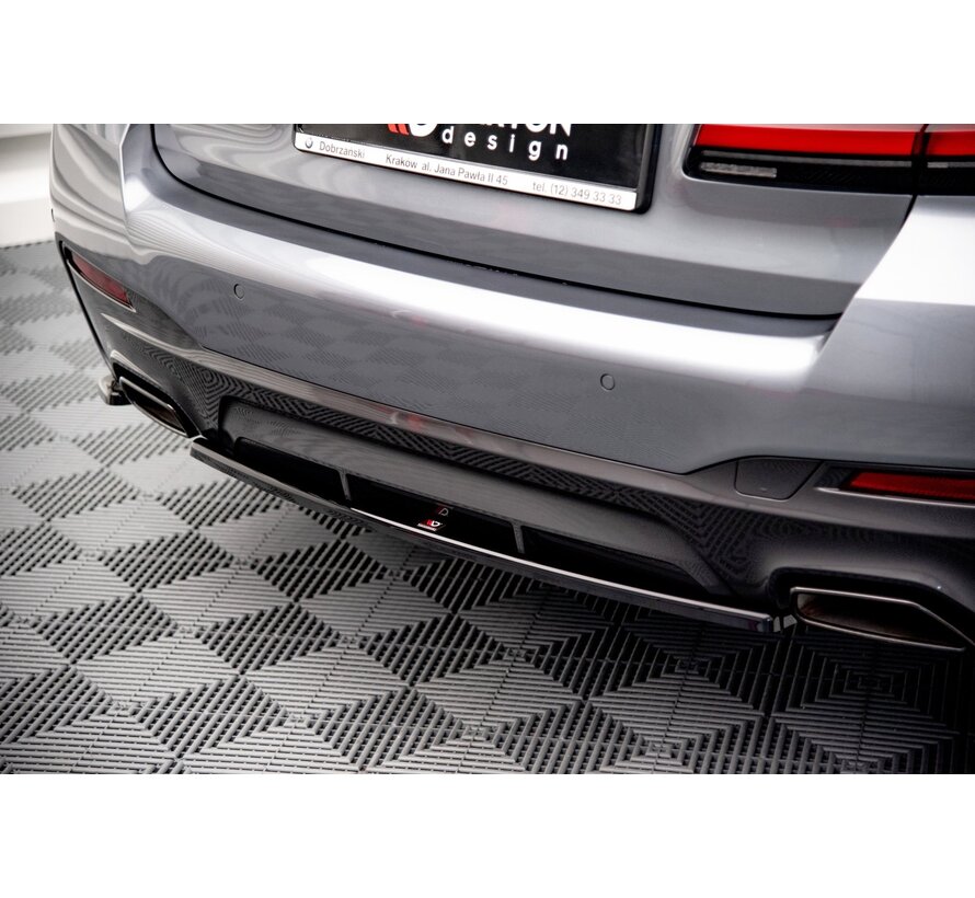 Maxton Design Central Rear Splitter BMW 5 G30 Facelift M-Pack