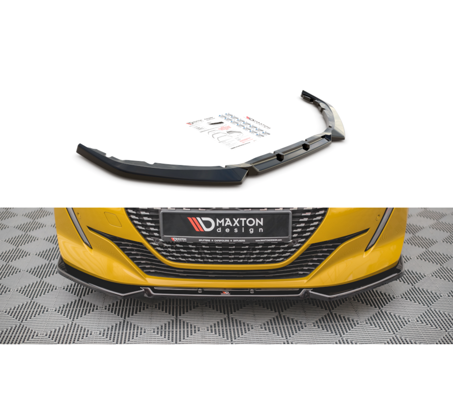 Maxton Design Front Splitter V.1 Peugeot 208 Mk2