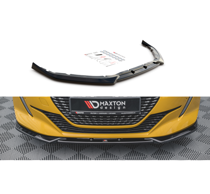 Maxton Design Front Splitter V.2 Peugeot 208 Mk2