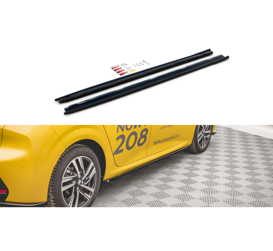 Maxton Design Side Skirts Diffusers Peugeot 208 Mk2