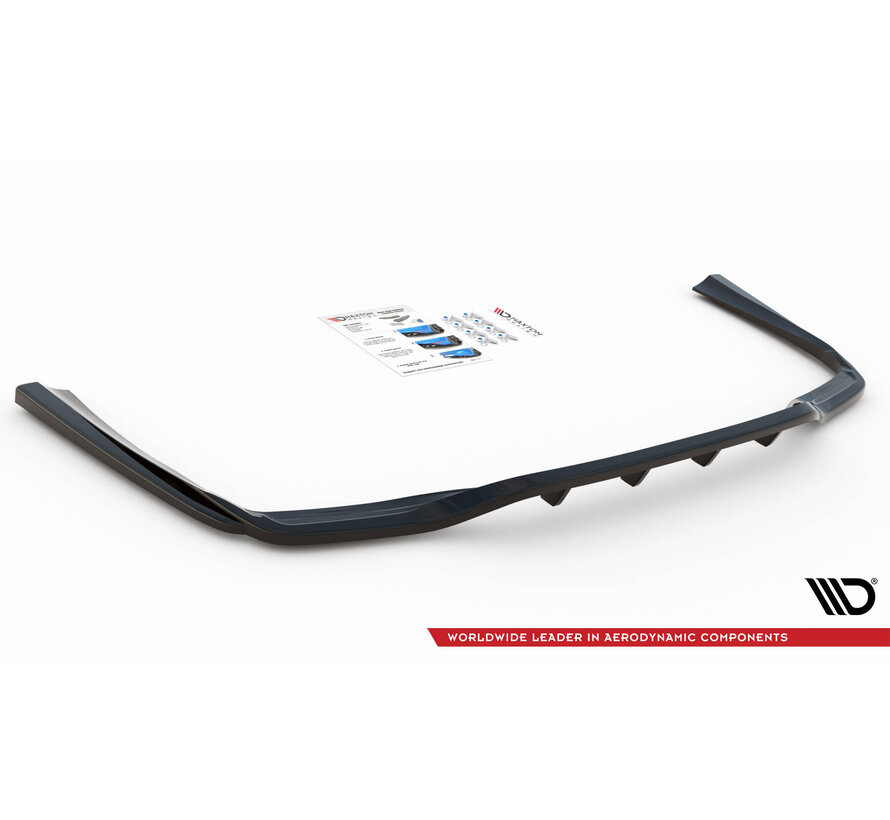 Maxton Design Central Rear Splitter (with vertical bars) Mercedes-Benz C W205