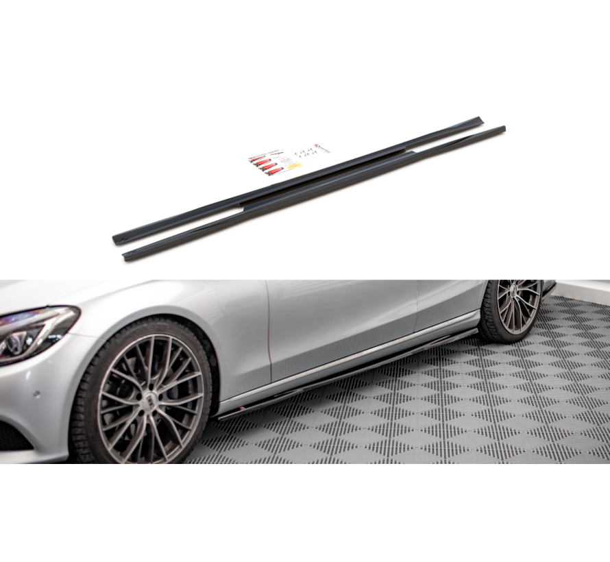 Maxton Design Side Skirts Diffusers Mercedes-Benz C W205